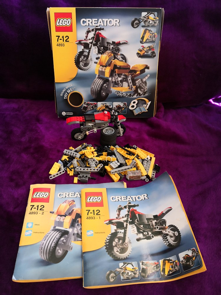 LEGO Creator 3-in-1 6747 Race Rider Motorcycle in box w/ all 3 instructions